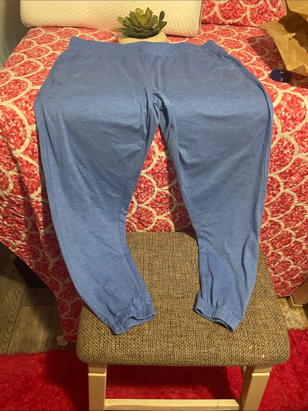 Light Blue Women's Jogger Pants - Relaxed Track Joggers
